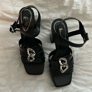 Black Zara heels